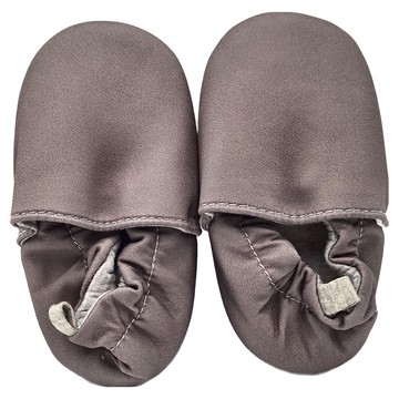 歐美手工防滑嬰兒鞋學步鞋 獨家15公分  經典灰  12~16cm