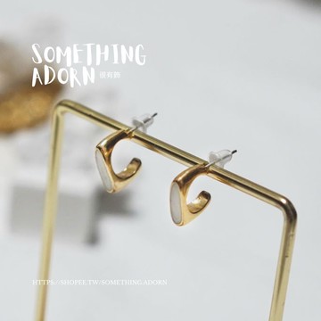 【SA｜很有飾】全現貨 正韓 925銀耳針『滴釉方形』耳環 耳飾 銀飾 飾品 東大門 百搭 方形 簡約 經典款-B015