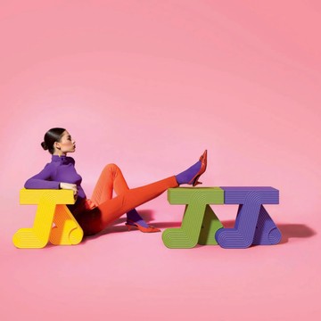 走路造型邊桌（2色） 綠色