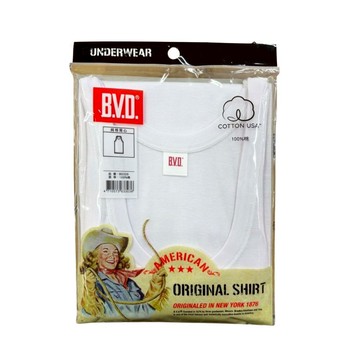 [家速配]BVD純棉背心-L