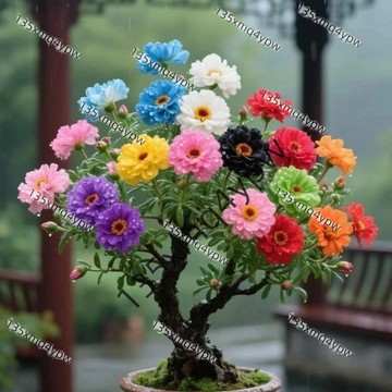 現貨 五彩太陽花種子（1000粒）多年生 泰國進口品種重瓣太陽花鬆葉牡丹宿根多年生品種四季播種花卉種子 太陽花種子