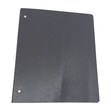 Lan CHYn 連勤牌文具 精裝三孔1D型夾  黑色  1個