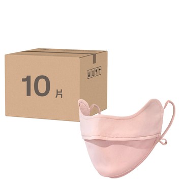 小麥購物 冰絲防曬口罩 E128 25g  1組  10個  櫻花粉