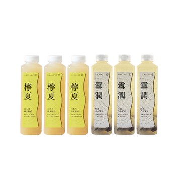 [日進生技]O卡桑檸檬朵朵木耳露組｜1000ml*6(蜂蜜檸檬白木耳露*3、紅棗白木耳露(銀耳朵朵)*3)