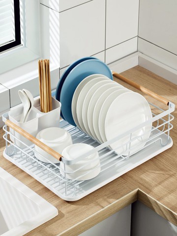 廚房置物架碗碟碗盤收納架瀝水架家用多功能放碗架碗筷收納盒碗柜