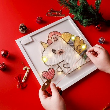 釘子畫生日禮物女生送男朋友創意閨蜜diy手工制作三八女王節禮物