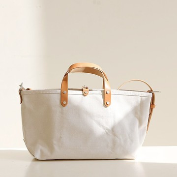 方形手工复古手提文艺旅行帆布tote手拎托特包男女