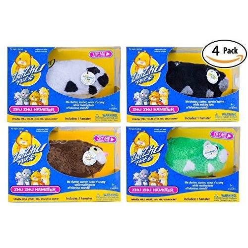 Zhu Zhu Hamster Pack Captain Zhu Shamrock Bamboo Dezel. Zhu
