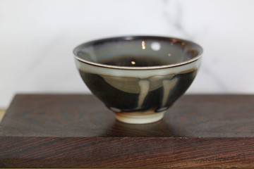 【送禮好物】120ml 天目釉 柴燒茶杯 茶碗 鶯歌名家葉敏祥作品