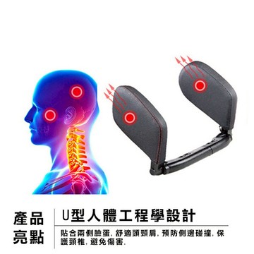 現貨適用於汽車座椅靠枕睡眠神器旅行專用主駕副駕後排  可開發票 母親節禮物