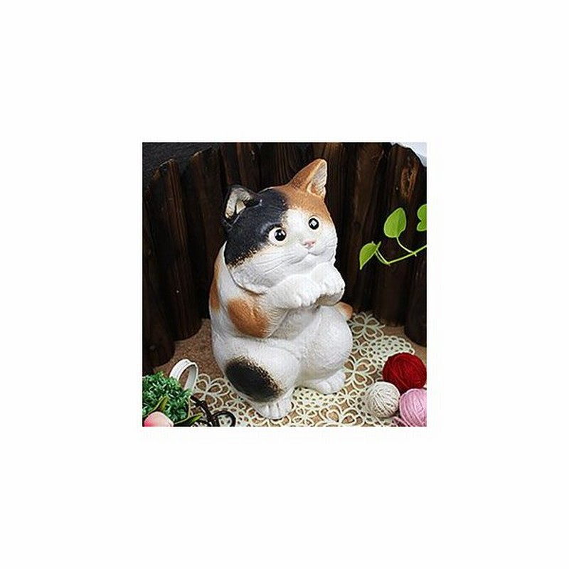 信楽焼 猫 置物 可愛い 陶器 ネコ ねこ 置物 しがらき インテリア ギフト Ok 0051 通販 Lineポイント最大0 5 Get Lineショッピング
