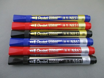 飛龍 Pentel 油性筆 N861 (1.8~4.5mm) (平頭)【APP滿額下單10%點數(單一帳號最高1000點)】9/30止