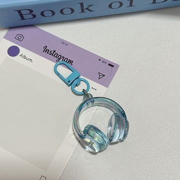 ✨桃園出貨✨簡約甜酷立體耳機ins鑰匙扣書包精緻掛件創意冷淡掛飾送閨蜜禮物
