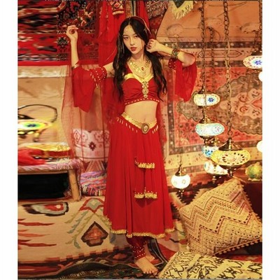 コスプレ衣裳 ベリーダンス 西域敦煌飛天舞踊 古典美人服 クレオパトラ 豪華セット 4点セットアップ コスチューム ハロウィン 舞台演出服 写真撮影 通販 Lineポイント最大get Lineショッピング