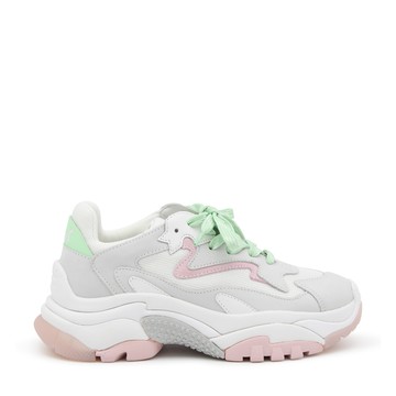Ash - Pearl White And Pink Leather 01 Addict Sneakers