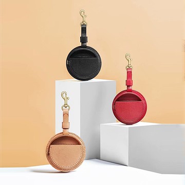 蘋果 AirPods 保護套 皮質 保護套 藍牙耳機盒 掛鈎 防丟 AirPods配件 裝置配件 耳機收納 小物收納