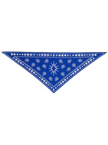 Marcelo Burlon County of Milan - Bandana knitted scarf - men - Acrylic/Wool - One Size - Blue