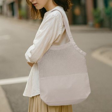 《danica》Heirloom網格純棉購物袋-岩灰-- 側背包 托特包