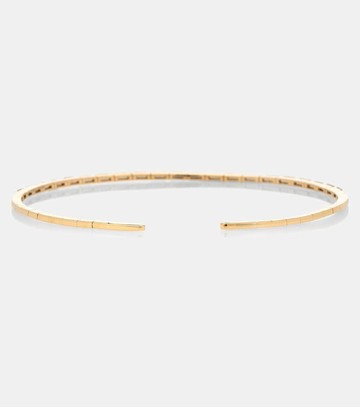 Suzanne Kalan 18kt gold cuff bracelet with diamonds