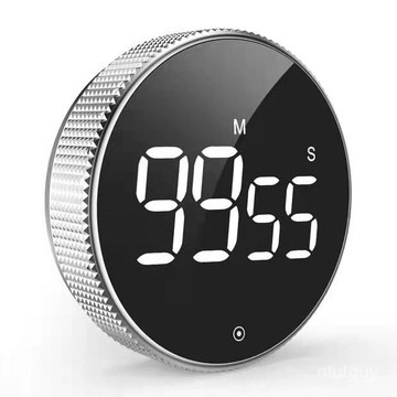 自律旋轉計時器磁吸LED靜音定時器廚房倒計時美容運動提醒 4DPZ