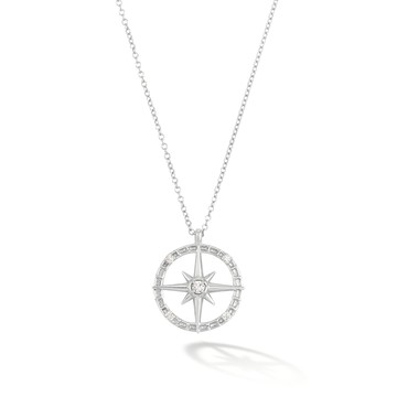 14k Gold & Diamond True North Pendant