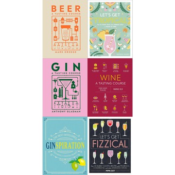 (現貨)酒類套書(1套6冊) 啤酒品嚐課程+葡萄酒品嚐課程+金酒品嚐課程+雞尾酒+琴酒靈感+雞尾酒配方書
