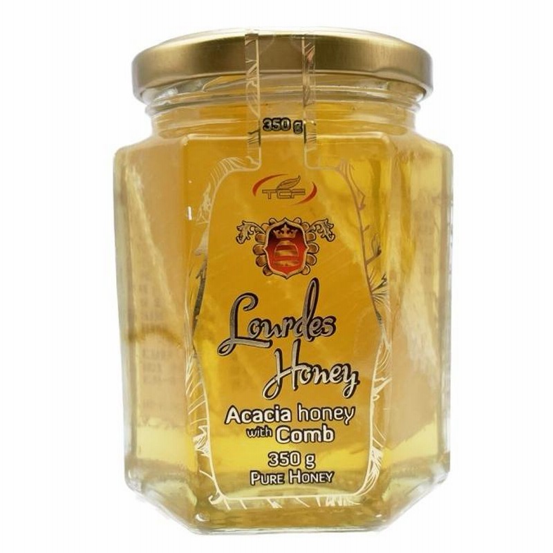 Lourdes Honey ハンガリー産 巣はちみつ入り アカシア蜂蜜 350g | LINE  