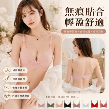 ✨台灣免運✨ 少女無痕内衣內衣女櫻日告白性感集中爆乳無鋼圈小胸收副乳調整型少女內衣罩