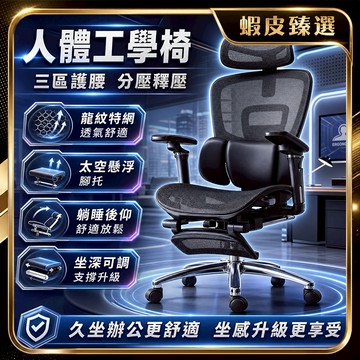 🏆 蝦皮隔日到🏆 現貨免運 人體工學椅 升降靠背辦公椅 電腦椅 6D升降扶手 三區雙翼護腰 動態追腰系統 電競椅 旋轉椅
