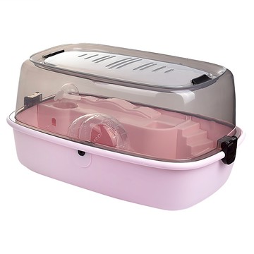 Truly House 豪華大空間倉鼠籠 豪華大全配 44 x 29 x 23cm 粉色 寵物籠 倉鼠用品  1個