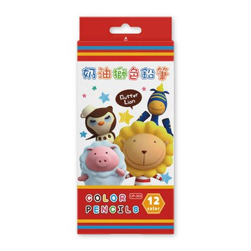 SIMBALION 雄獅 奶油獅 色鉛筆 12色 / 盒 CP-303【APP滿額下單10%點數(單一帳號最高5000點)】1/31止