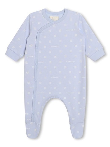 Givenchy Kids - 4G cotton pajamas - kids - pure cotton/Cotton - 3 - Blue