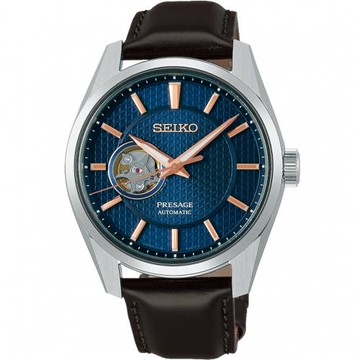SEIKO 精工 Presage 新銳開芯機械錶-黑標(6R38-00A0J/SPB311J1)