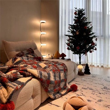 磨毛午休空調蓋毯沙發北歐日韓高級感百搭復古波西米亞奶油風