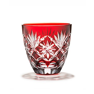 【任2件95折】現貨 收藏款｜田島硝子 星紋小酒杯 江戸切子 玻璃杯 朱紅色 傳統工藝 日本原裝 最佳禮物 伴手禮推薦 TG98-203-1R 熱賣中!