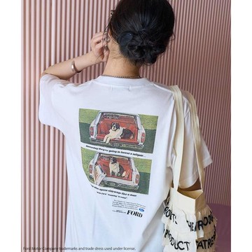 FREAK'S STORE Ford 背景圖案印花T恤