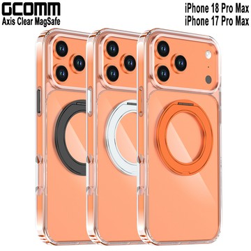 GCOMM iPhone 18 Pro Max 17 Pro Max 磁吸旋轉支架防摔殼 Axis Clear MagSafe兼容