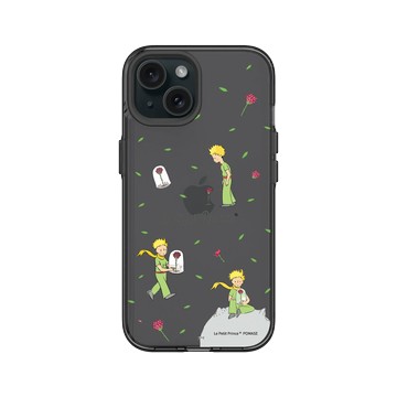 iPhone 15 Clear 酷墨灰 - Le Petit Prince 小王子 - 小王子與玫瑰