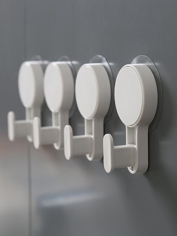 浴室吸壁無痕粘鉤家用衛生間墻上免釘壁掛貼瓷磚掛鉤強力承重鉤子