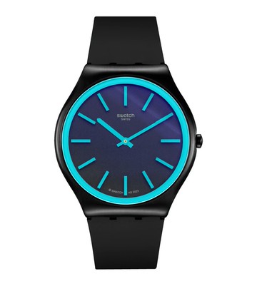 【swatch】Skin Irony 超薄金屬系列手錶 OBSIDIAN SHIMMER (42mm) 男錶 女錶 瑞士錶 錶 (SS07B111)