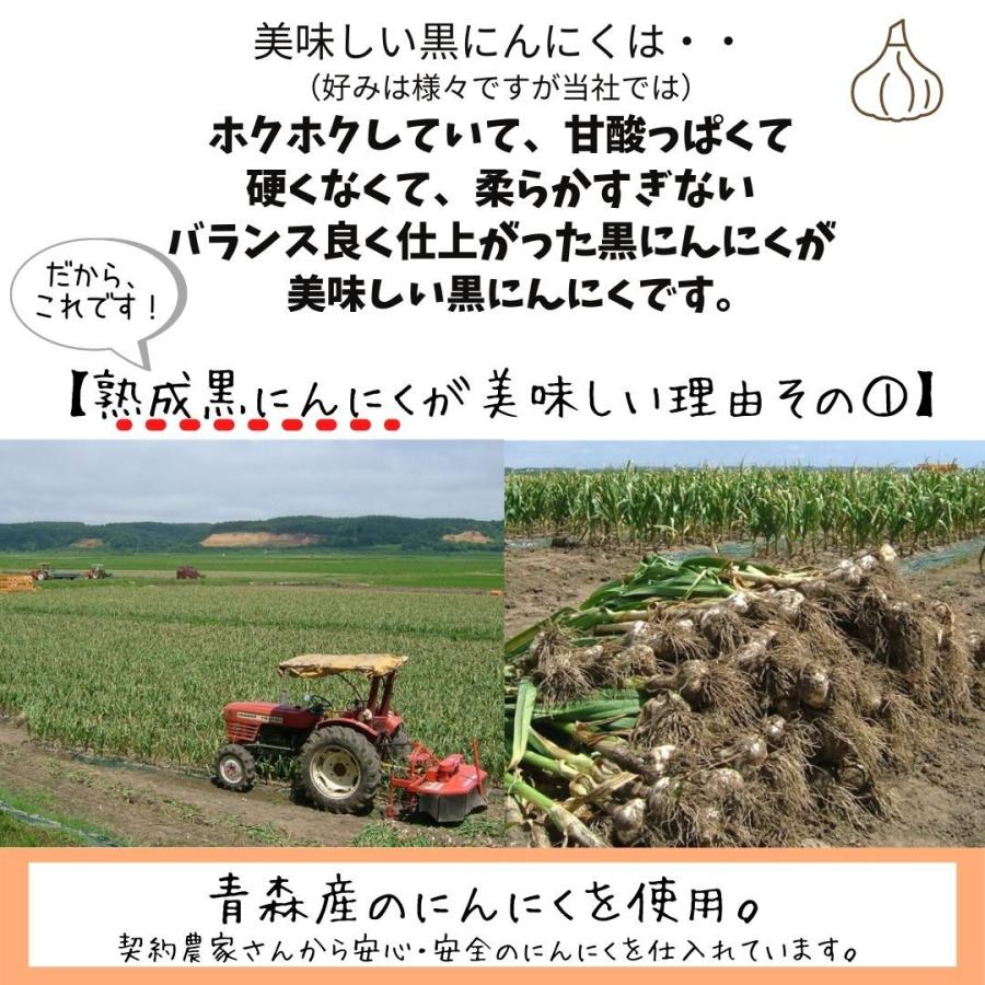 青森産　国内産　無添加　無加水　低温熟成 熟成黒にんにく 250g×2個（500g）メール便 送料無料