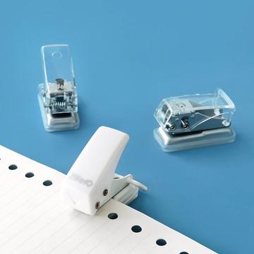 活頁打孔機多孔圓形打孔器定位打孔單孔手賬卡片學生裝訂本子文具