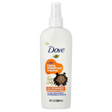 Dove, 2 合 1 順發液修護噴霧，8 液量盎司（236 毫升）