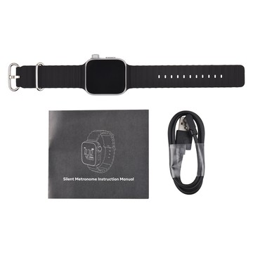 震動手錶節拍器 可拆卸式矽膠錶帶 靜音震動 低功耗自動息屏和休眠 運動手錶電子節拍器 MT-01