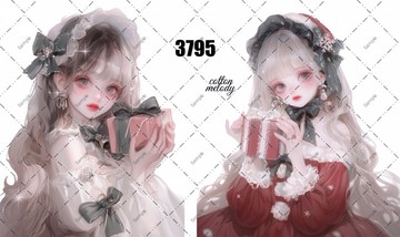 original sticker no.3795 人物貼紙 原創貼紙 原創人物貼紙 裝飾貼紙 cotton melody