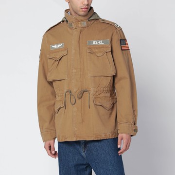 Sand-colored military jacket