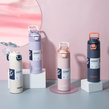 希樂道奇保溫杯學生女款高顏值帶茶漏杯子兒童保冷杯2025新款水杯