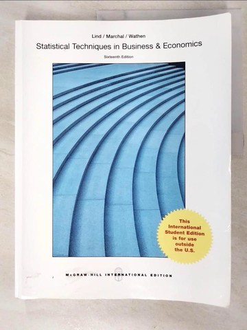 【書寶二手書T8／大學商學_D97】Statistical Techniques in Business & Economics_Lind