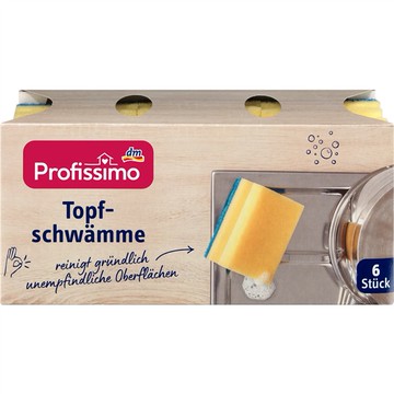 (預購) DM 連鎖藥妝店 專業鍋具清潔海綿 6st (DM3412)