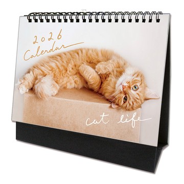 2026年 貓咪三角桌曆